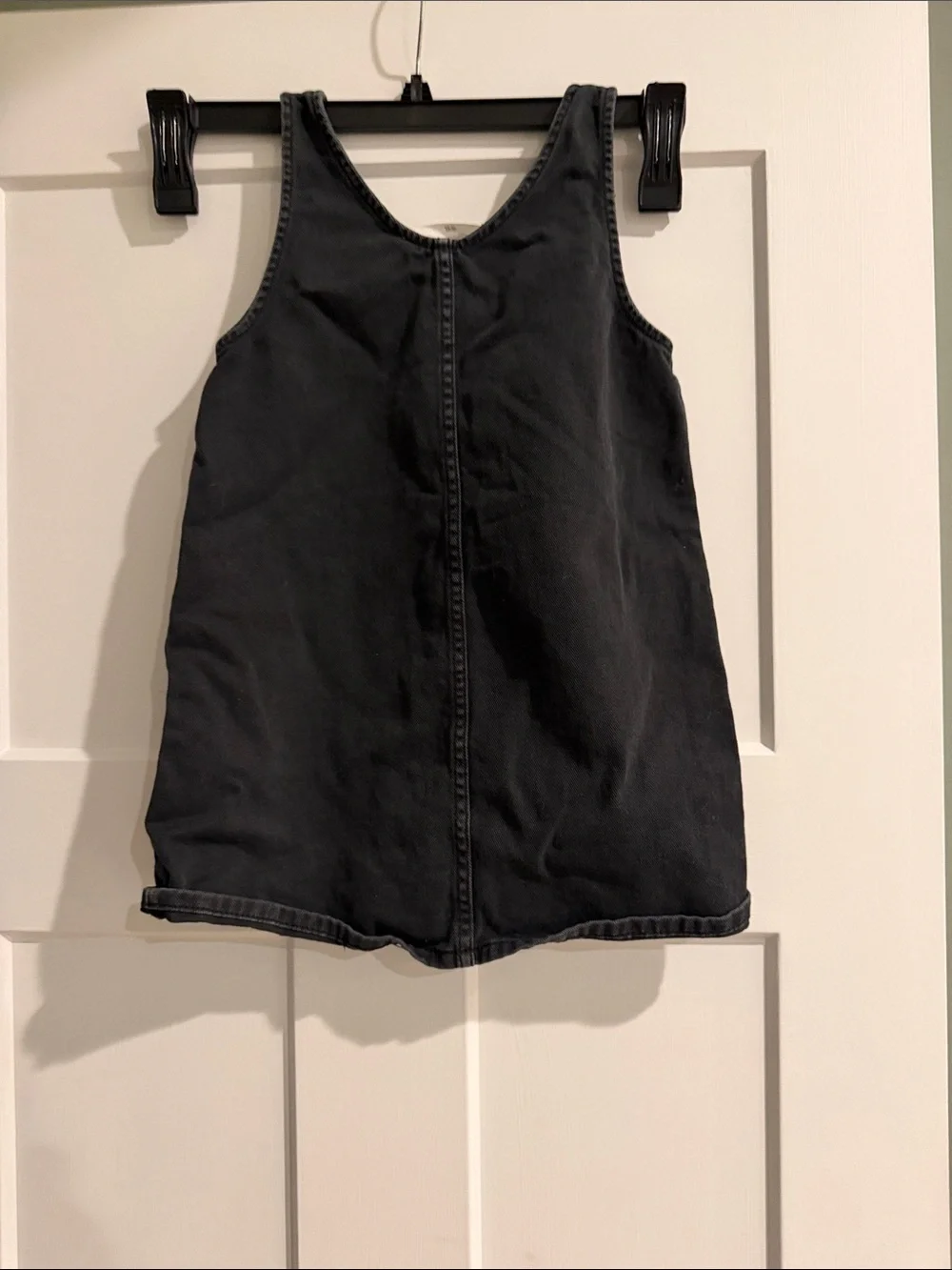 H&M Black Denim Overalls Dress for Kids